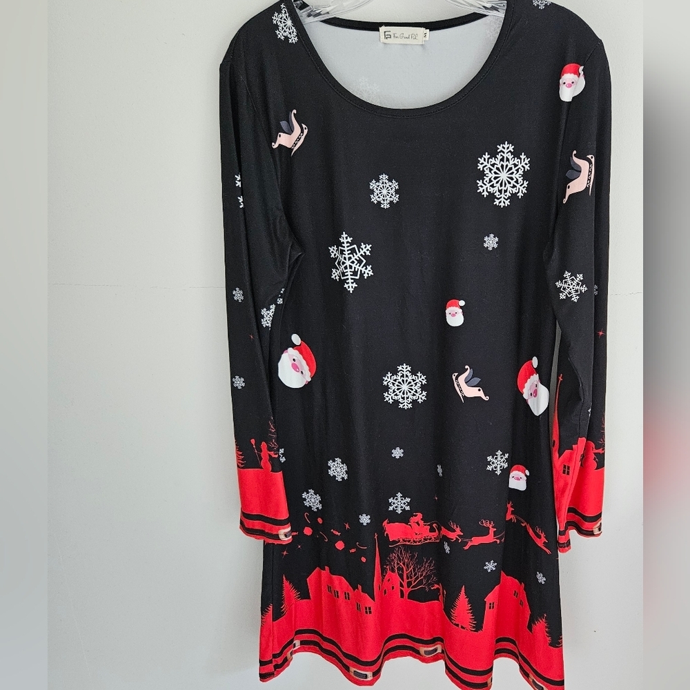 Christmas Holiday Dress Black and Red
